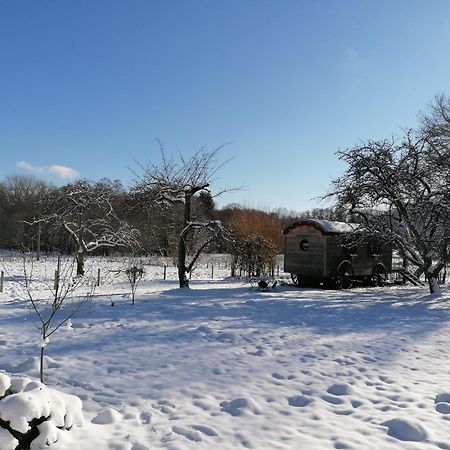 Roulotte Le Temps De Rever Bed & Breakfast Saint-Michel-sur-Meurthe Exterior photo